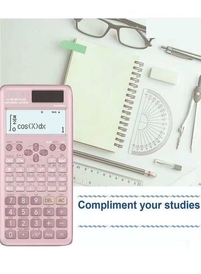 Fx-991Es Plus 2025 Edition Scientific Calculator Pink - Image 2