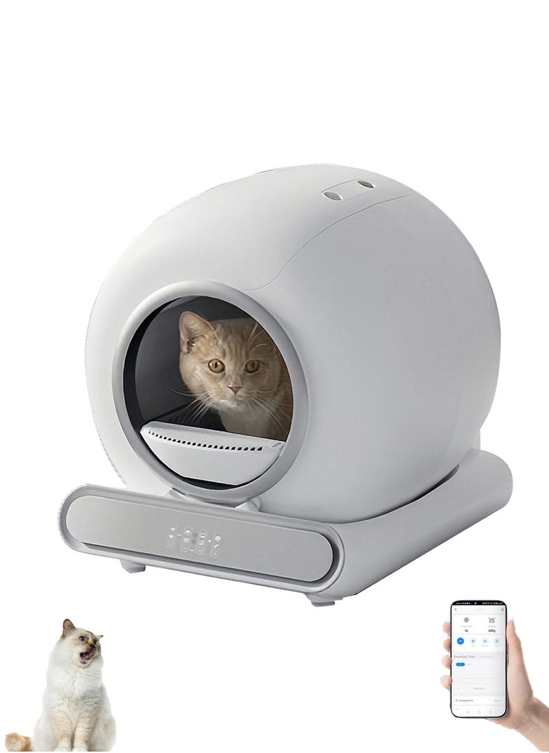 Kidle Intelligent Automatic Cleaning Pet Cat Litter Box Cat Toilet Box Large Capacity 48*48*50.1cm  - Image 1