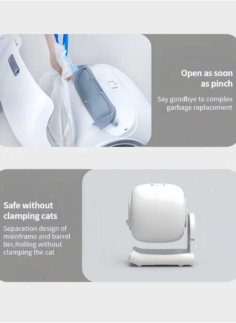 Kidle Intelligent Automatic Cleaning Pet Cat Litter Box Cat Toilet Box Large Capacity 48*48*50.1cm  - Image 2