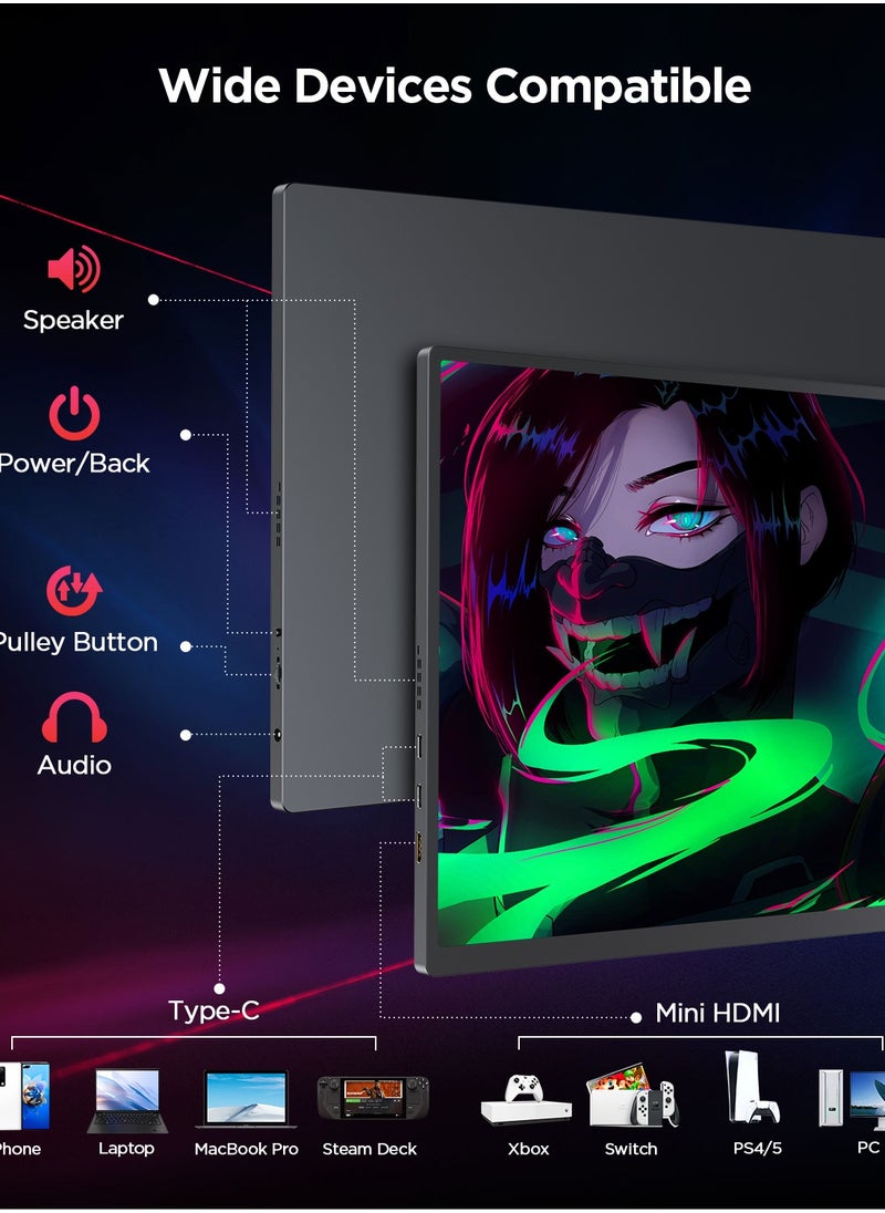 Uperfect - Portable Gaming Monitor Uperfect 16" 120HZ 2K QHD 2560*1600P IPS - Image 1