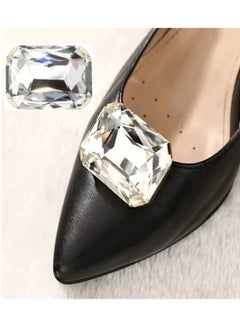 Daytoyz 2Pcs Glass Crystal Shoe Decorations Clip Clamp Wedding Bride Removable Shoes Charm Buckle Rhinestone Clips Women  - Image 1