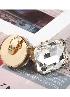 Daytoyz 2Pcs Glass Crystal Shoe Decorations Clip Clamp Wedding Bride Removable Shoes Charm Buckle Rhinestone Clips Women  - Image 5