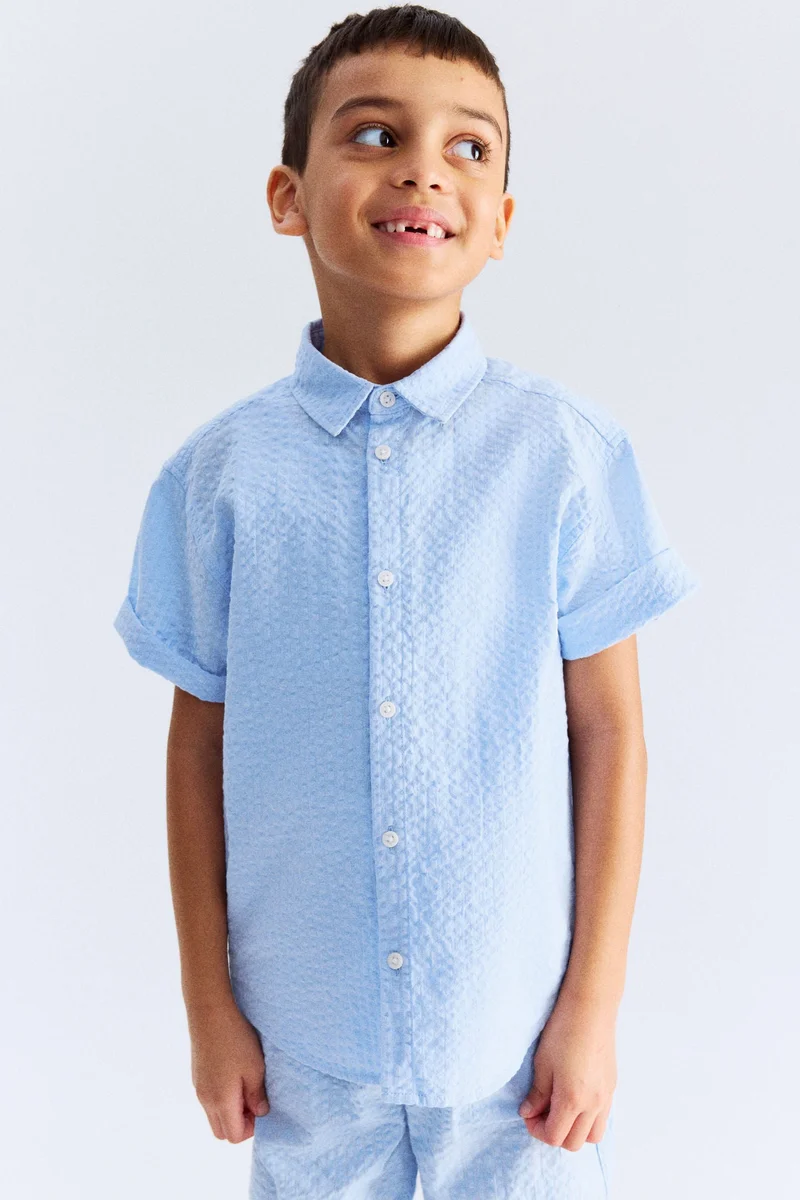 H&M Cotton seersucker shirt