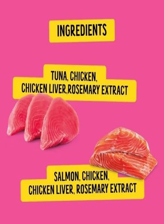 Bonkers Purrpops Freeze Dried Tuna & Salmon Flavor Lollipop Cat Treats, Healthy Real Meat Treats, Training Treats or Food Topper, for All Breeds and Ages, Value Pack (18 Pieces) - Image 3