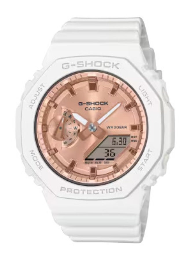 كاسيو ساعة جي شوك للنساء بمينا ذهبي وردي GMA-S2100MD-7ADR - Image 2
