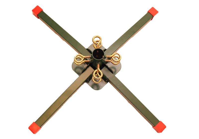 Goliath حامل شجرة عيد الميلاد الاصطناعية من جولياث مصنوع من الفولاذ الملحوم لشجر عيد الميلاد الاصطناعي من 4 إلى 8 أقدام مع عمود بقطر 1.25 بوصة أو أقل (حد أقصى 8 أقدام) - Image 4