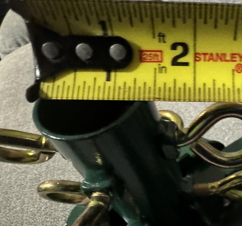 Goliath حامل شجرة عيد الميلاد الاصطناعية من جولياث مصنوع من الفولاذ الملحوم لشجر عيد الميلاد الاصطناعي من 4 إلى 8 أقدام مع عمود بقطر 1.25 بوصة أو أقل (حد أقصى 8 أقدام) - Image 5