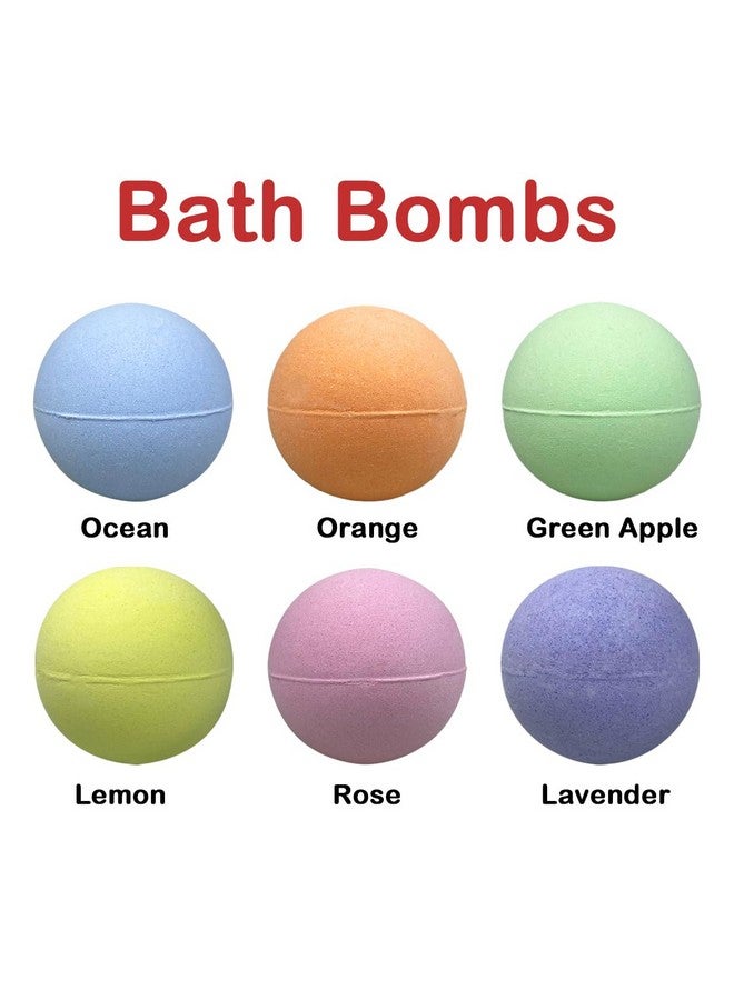 Jofan 6 Pack Christmas Bath Bombs Bubble With Christmas Squishy Toys Inside For Kids Girls Boys Women Christmas Stocking Stuffers Gifts - Image 2
