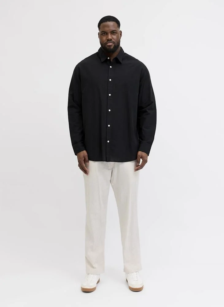 JACK & JONES  Plus Size Long Sleeve Shirt for Men | Best Price UAE