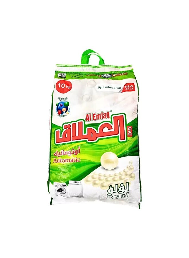 Al Emlaq Al Emlaq Perfumed Capsule Automatic Laundry Detergent Powder With Pearl Fragrance- 10kg  - Image 1