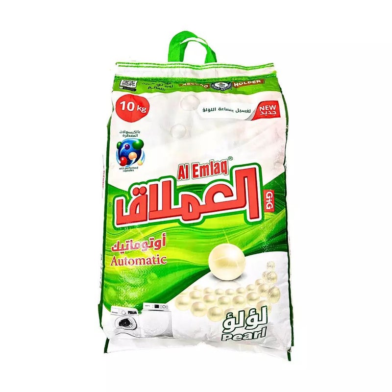 Al Emlaq Perfumed Capsule Automatic Laundry Detergent Powder With Pearl Fragrance- 10kg - Image 1