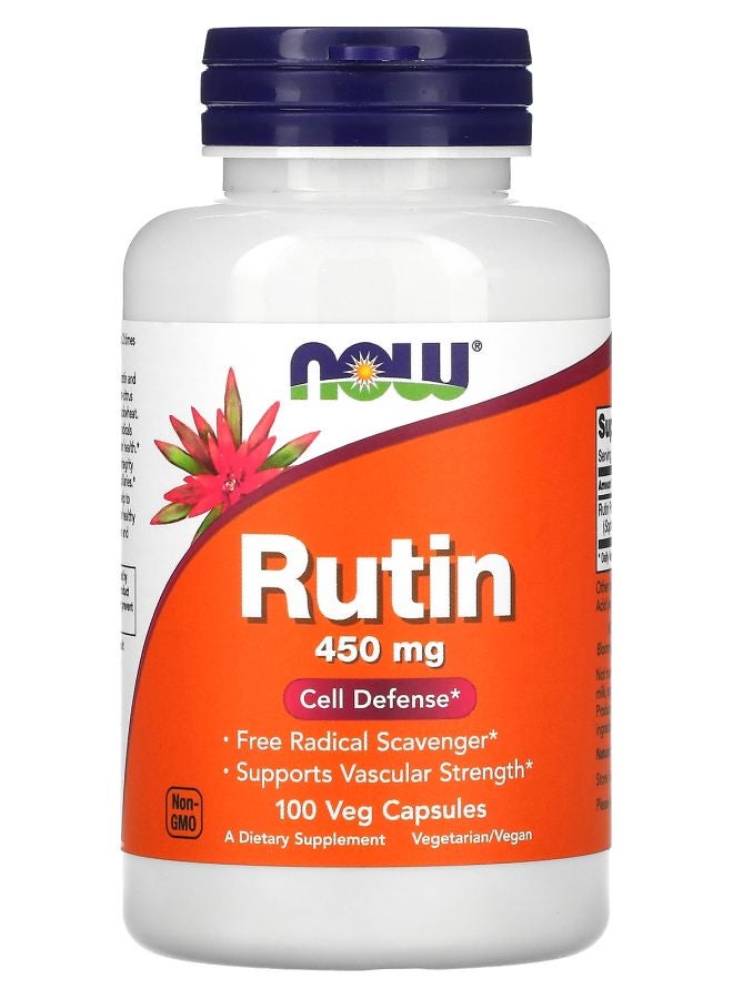 now Rutin 450 mg 100 Veg Capsules