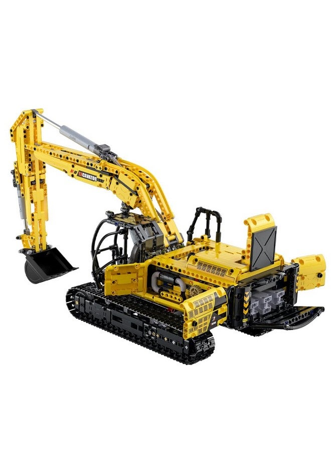 CaDA Engineering Series 1:20 Scale Excavator Model with Articulated Arm and Operational Doors, Advanced Building Set - Image 3