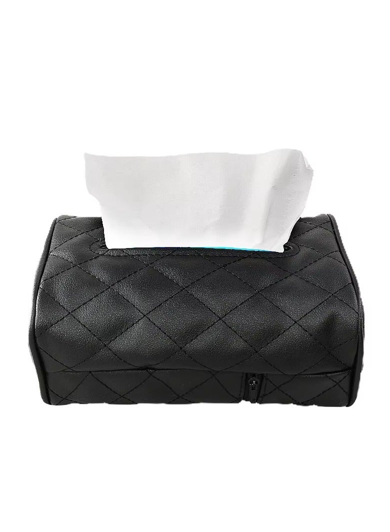 Stylish and practical leather tissue box for the car - Image 1