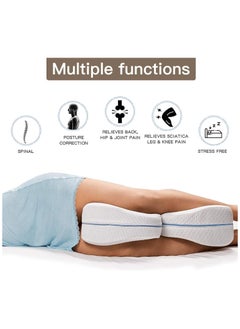 Generic Leg Pillow Soft Memory Foam Pillow for Legs Help Correct Position to Sleep Against Back Pain and Posture Problems  - Image 3