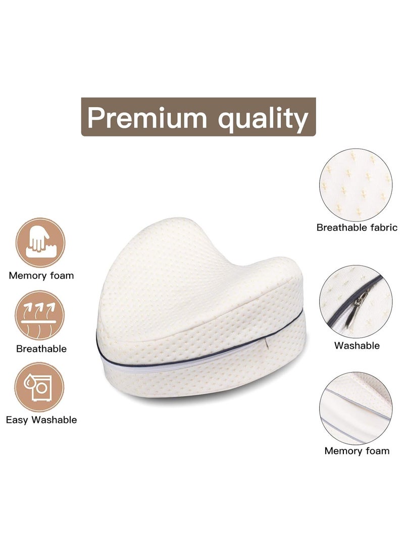 Generic - Leg Pillow Soft Memory Foam Pillow for Legs Help Correct Position to Sleep Against Back Pain and Posture Problems - Image 1