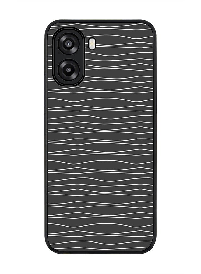 Stylizedd For Oppo A6t 5G / A6t 4G Case,Slim fit Camera Protection, Shockproof Thin Phone cover  - Squiggly Lines - Image 1