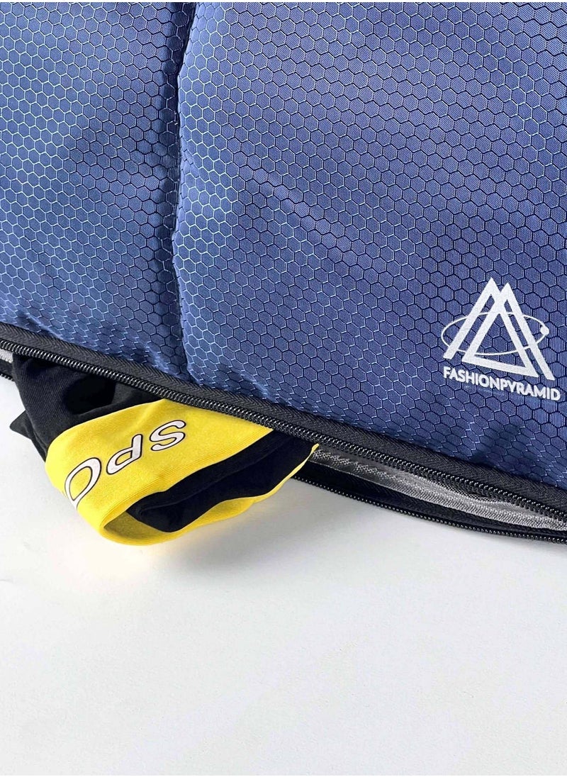 FASHION PYRAMID - Sport Gym And Travel Duffel Bag With Water-resistant Material - Navy - Image 1