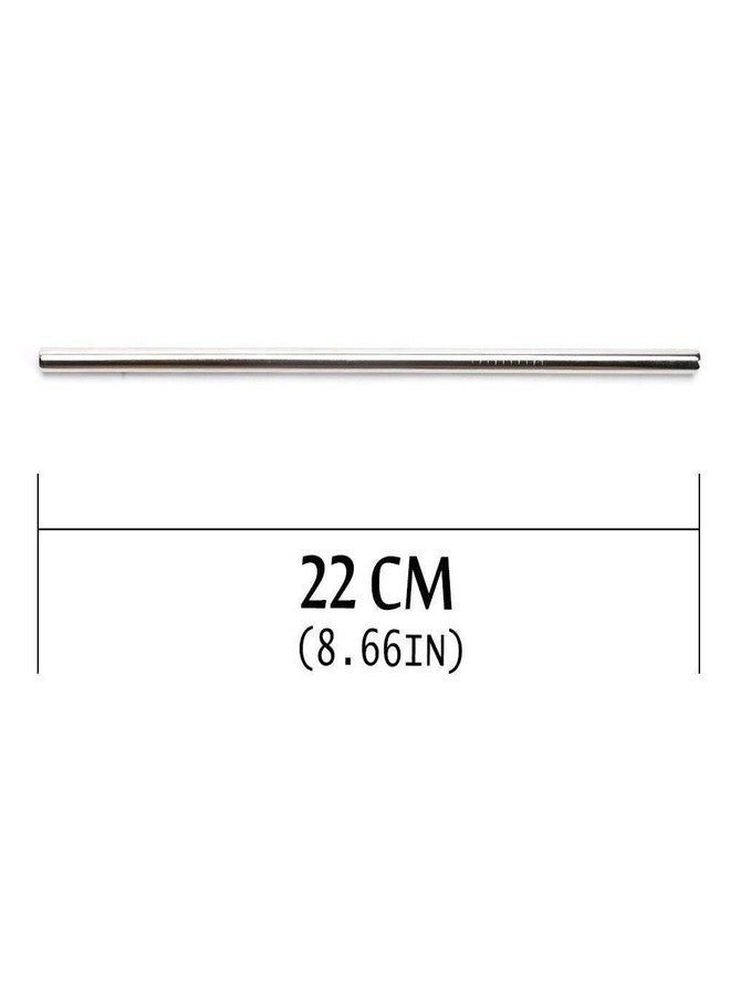 RangTeq Stainless Steel Straws for Drinking with Brushes (1 Bent + 1 Straight +1 Brush) - Image 2