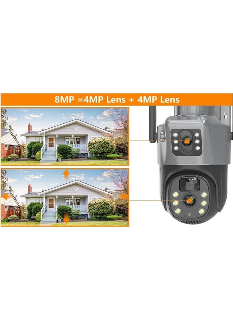 LS Vision V380 PRO 4K 8MP Wireless CCTV Camera WiFi Solar CCTV Camera Outdoor IP Security Monitoring Camera  - Image 3