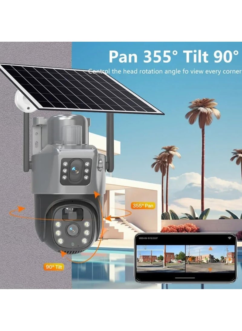 LS Vision V380 PRO 4K 8MP Wireless CCTV Camera WiFi Solar CCTV Camera Outdoor IP Security Monitoring Camera  - Image 5