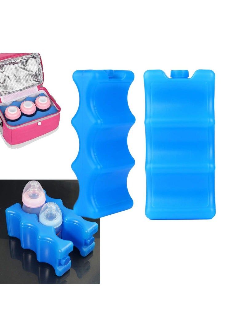 Breastmilk Storage Bag with Ice Pack, Contoured Shape Fits Around Bottles, Keeps Breast Milk Fresh for Lunch Box - Image 1