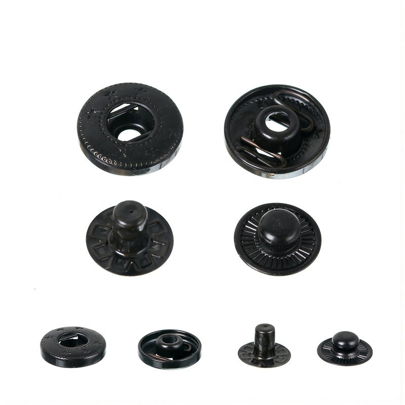 Snap Buttons 15mm No Loosening No Fabric Damage No Fade Long Lasting Fasteners - Image 1