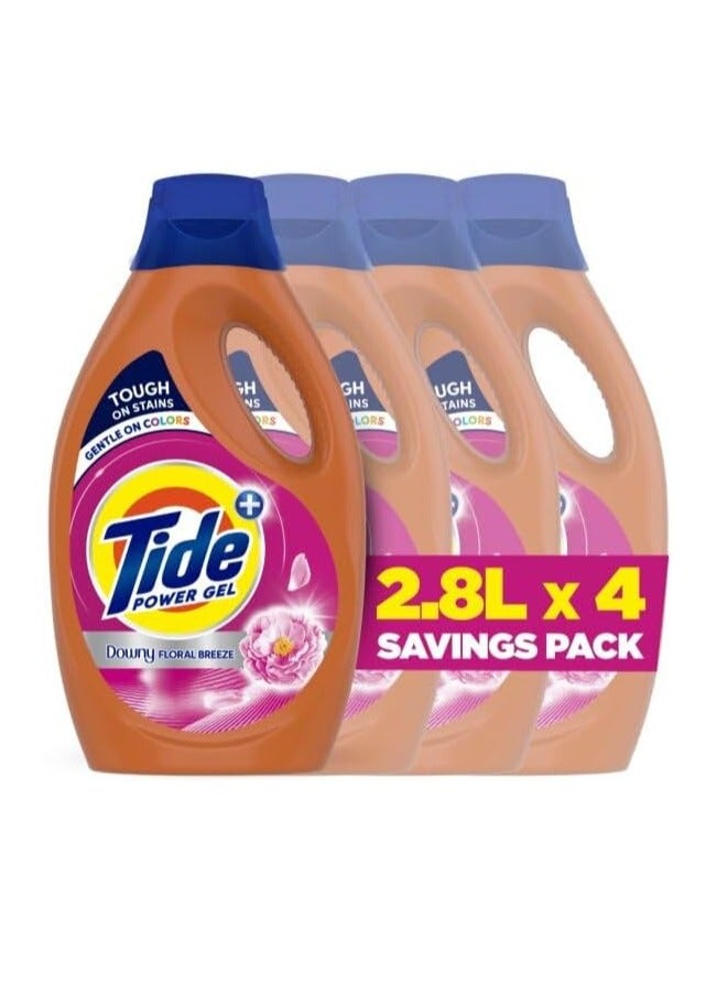 Tide Laundry Detergent Power Gel Floral Breeze 4 x 2.8L
