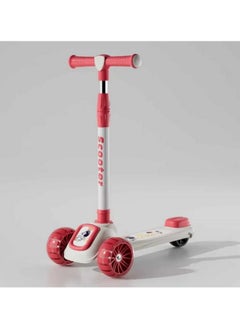 A stylish three-wheeled kids' scooter, featuring a modern design that provides stability and safety while riding. Suitable for young children to move freely and play, it features a comfortable handlebar and a non-slip surface for added safety. It's an ideal choice for enhancing balance and developing motor skills.