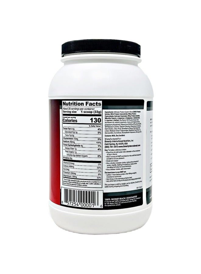 Beverly International UMP Protein Powder, Strawberry. Unique Whey-Casein Ratio Builds Lean Muscle. Easy to Digest. No Bloat. (32.8 oz) 2lb .8 oz - Image 2