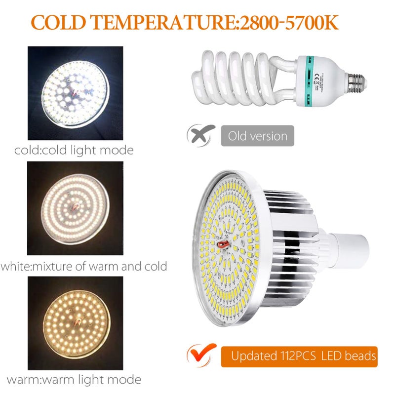 ANDOER Andoer Softbox Lighting Kit 2800K-5700K 85W Bi-color Temperature LED Bulb with Remote, Photography Lighting Kit with 50x70cm Softbox, 2m Light Stand, Softbox Kit for Studio Photography, 2 Sets  - Image 2