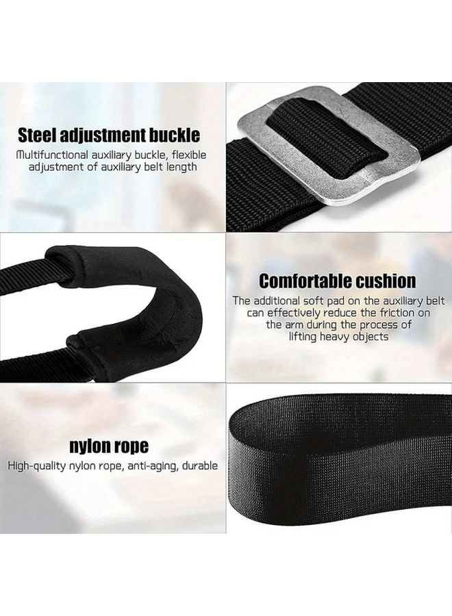 Heavy Duty Adjustable Lifting Straps For Two Person 362 Lbs Capacity Carrying Belt - Image 5