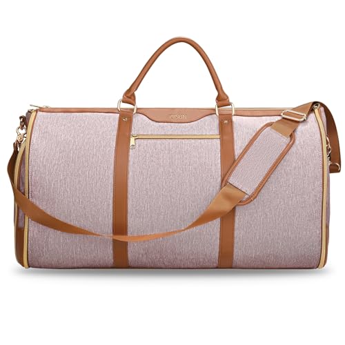 ZRSUN Garment Bag for Travel Convertible CarryOn Duffel with Shoe Compartment Waterproof WrinkleFree Suit Carrier for Business Trips Weekend Getaways Foldable Lightweight - Image 1