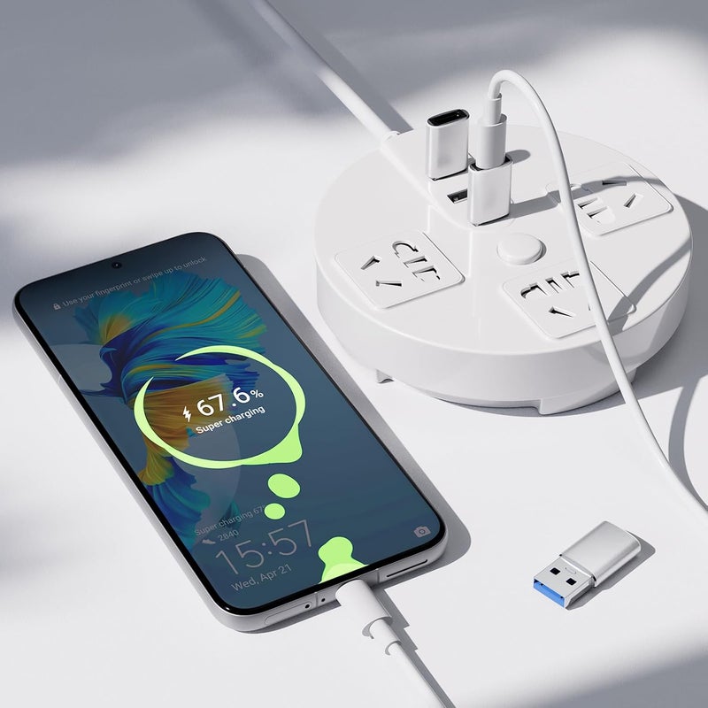 Tobfit Tobfit Pack 2 USB to USB C Adapter for iPhone 16 16e 15 Car Charger Adapter 2 Pack,Type C Female to USB A Male Cable Converter for iPhone 14 13 12 Pro Max Plus,AirPods,Samsung Galaxy S25 (Siliver) - Image 3