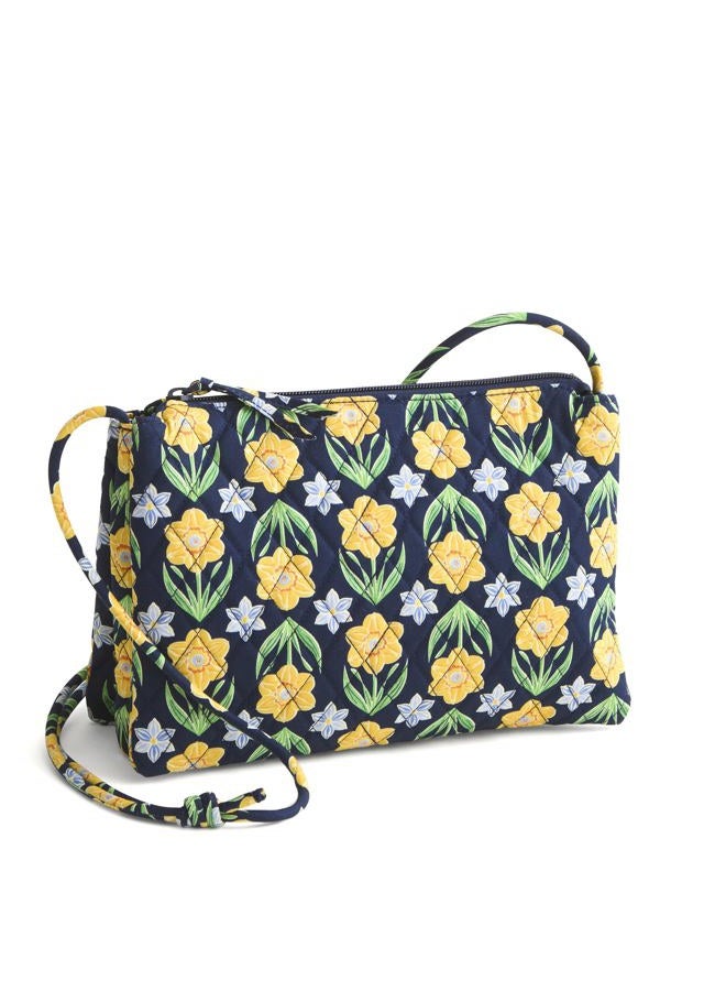 Vera Bradley Foxbury Crossbody, Cotton Gabardine, Daffodils, One size - Image 1