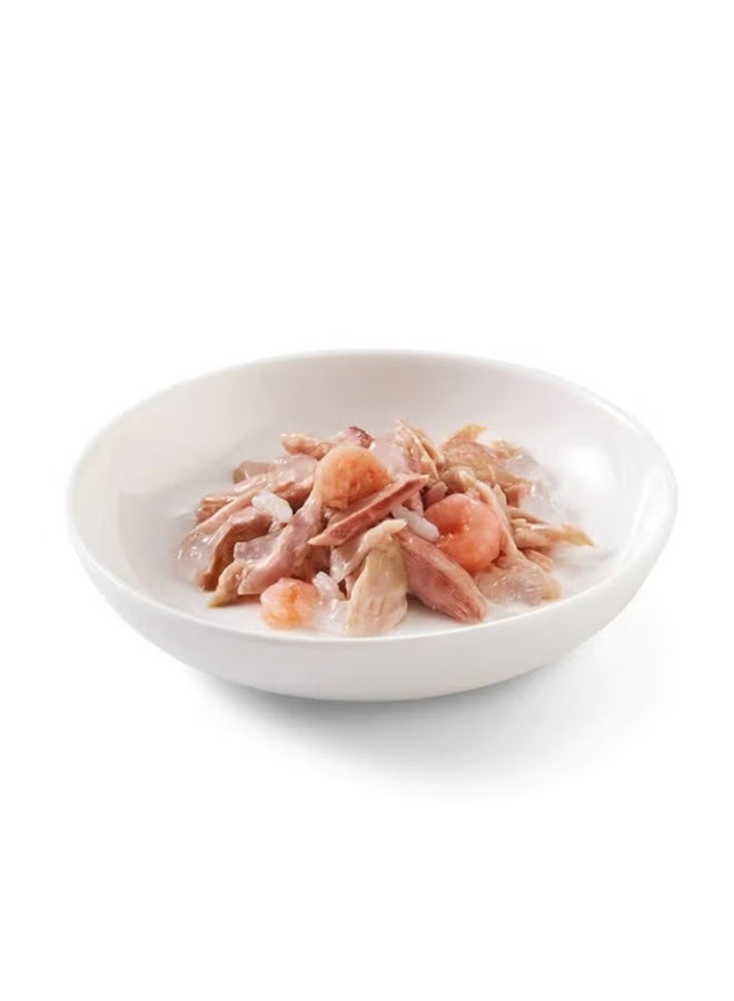 Schesir Complete & Balanced Nutrition Wet Cat Food in Jelly Can Tuna With Shrimp-(6X50g) - Image 2