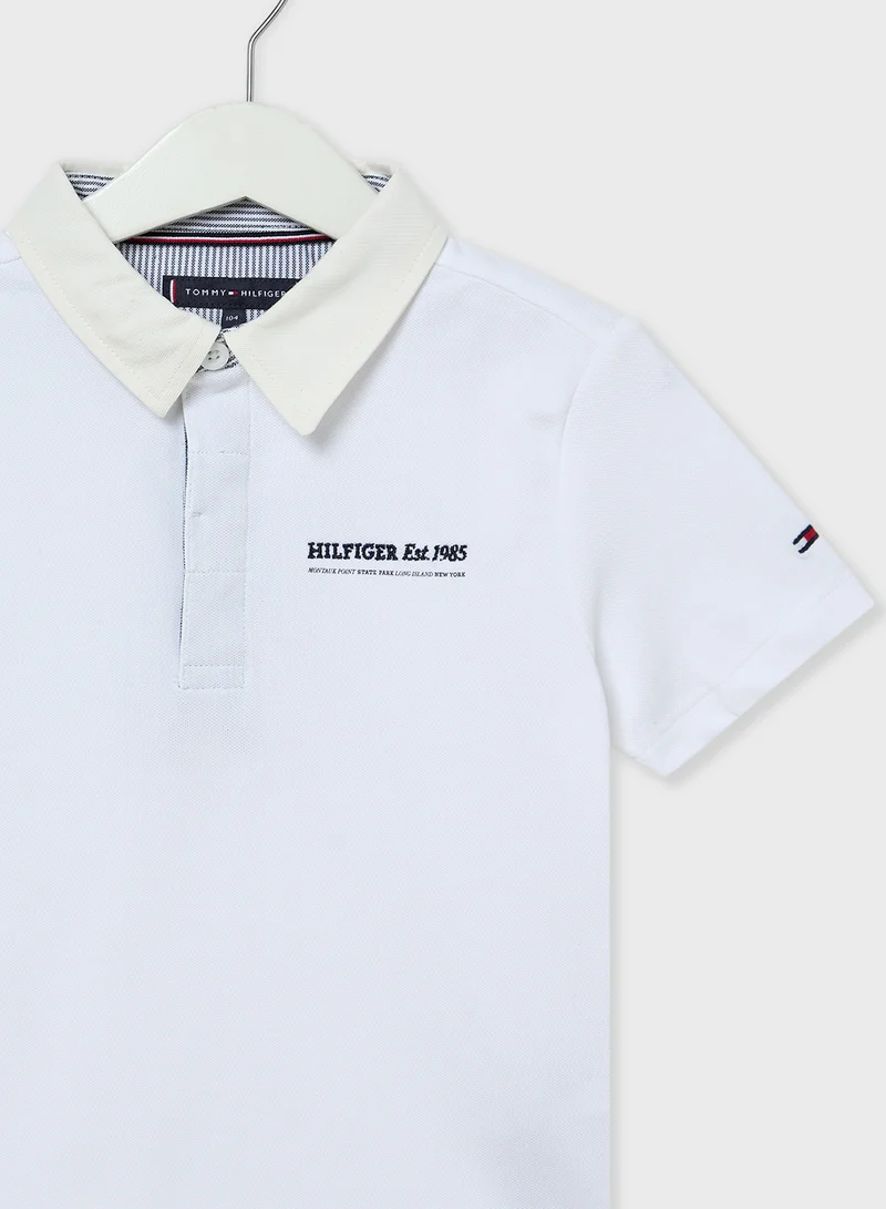 تومي هيلفيغر Kids Ithaca Stripe Regular Polo T-Shirt