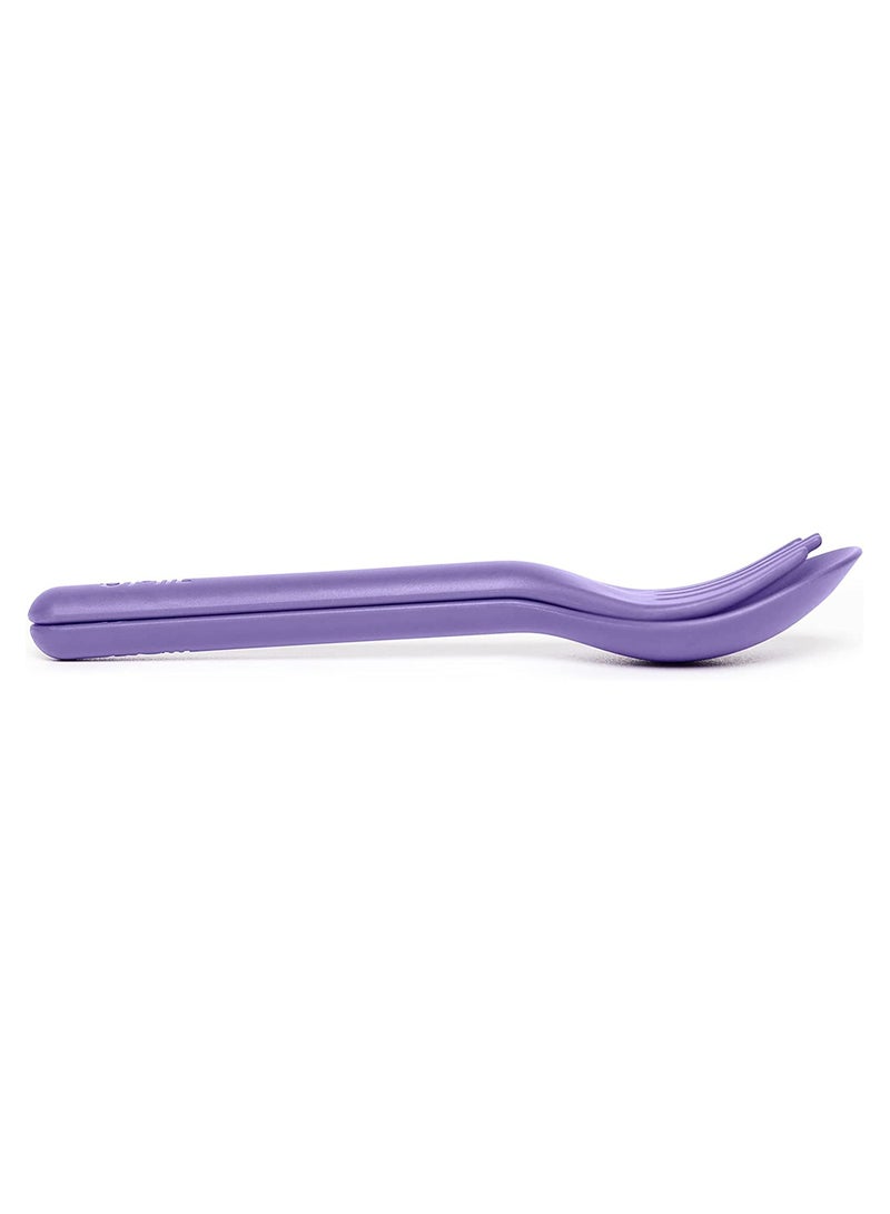 أومي لايف OmiePod Kids Utensil and Holder Set-Lilac - Image 5