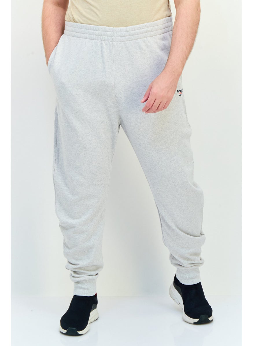 Reebok Men Sportswear Fit Classic Vector Pants, Light Grey  - Image 1