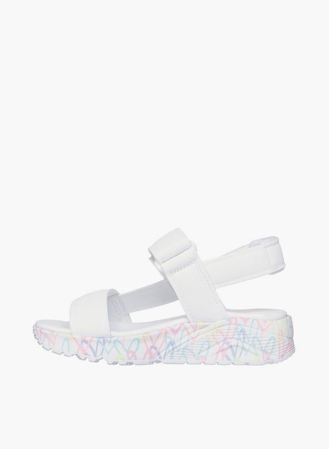 SKECHERS صنادل بنات أونو لايت مع إغلاق هوك وحلقة - Image 4