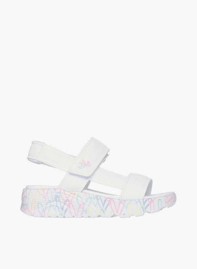 SKECHERS صنادل بنات أونو لايت مع إغلاق هوك وحلقة - Image 3