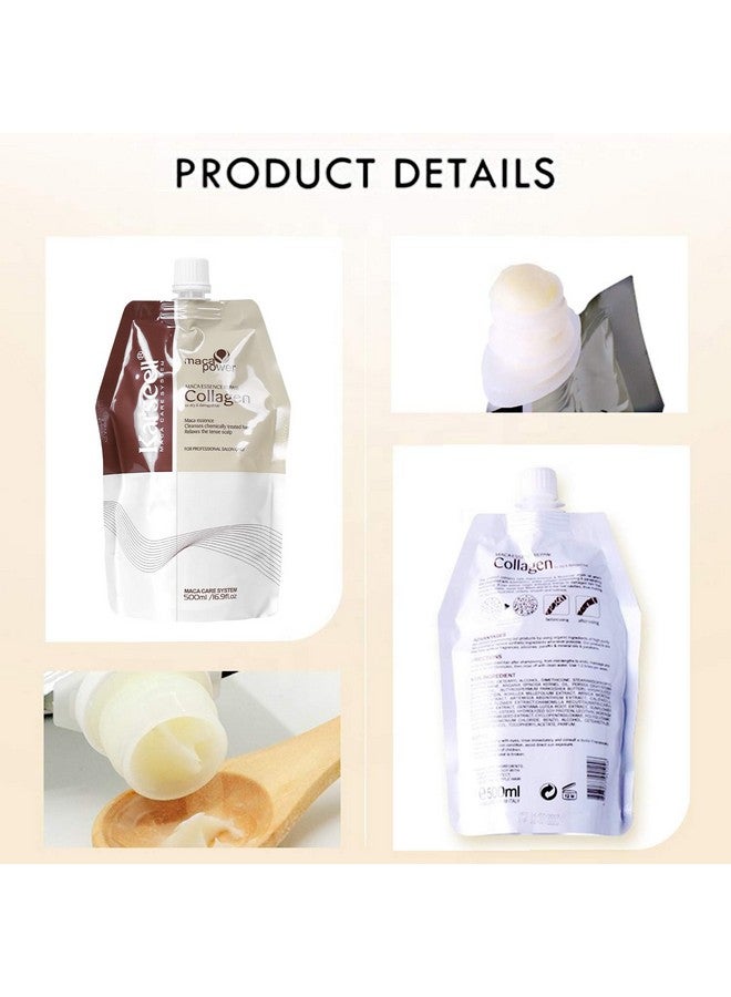 Karseell Collagen Hair Treatment 16.9 Oz 500ml Deep Repairs Conditioner Argan Oil Keratin Hair Treatment for Dry Damaged Curly Bleached & All Hair Types - Image 4
