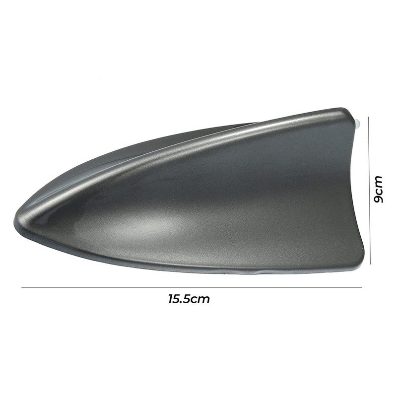 Universal Shark Fin Car Antenna – Roof Mount Radio Signal Booster, FM/AM Aerial Replacement, Aerodynamic Streamline Design, High Conductivity Copper Core, Self-Adhesive Installation – Black - Image 2