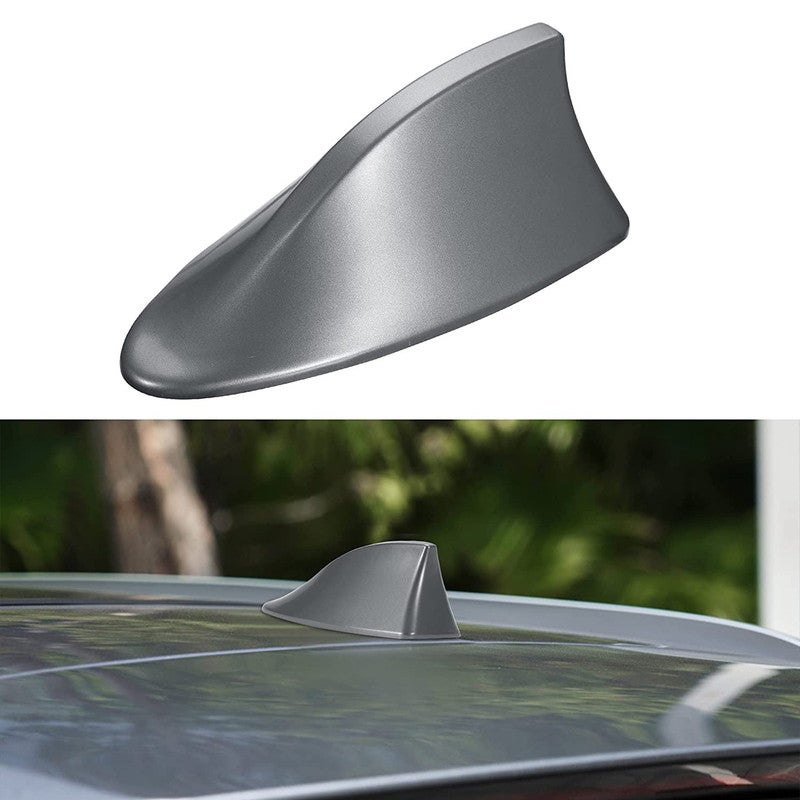 Universal Shark Fin Car Antenna – Roof Mount Radio Signal Booster, FM/AM Aerial Replacement, Aerodynamic Streamline Design, High Conductivity Copper Core, Self-Adhesive Installation – Black - Image 4