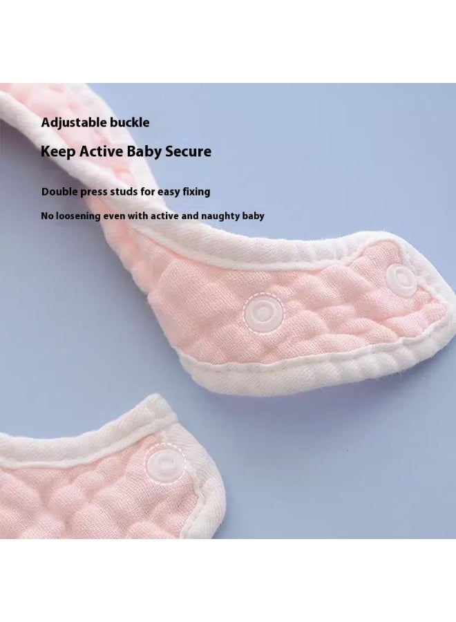 6PCS Cotton Baby Bib Set Children's Gauze Mouth Towel U-Shaped Bib - Image 4