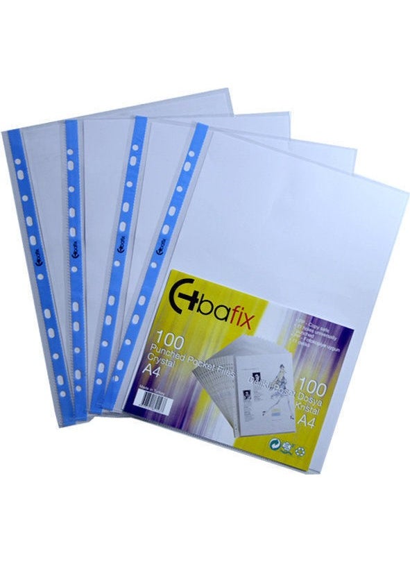 Bafix Bag File Crystal 100'S A4  - Image 1