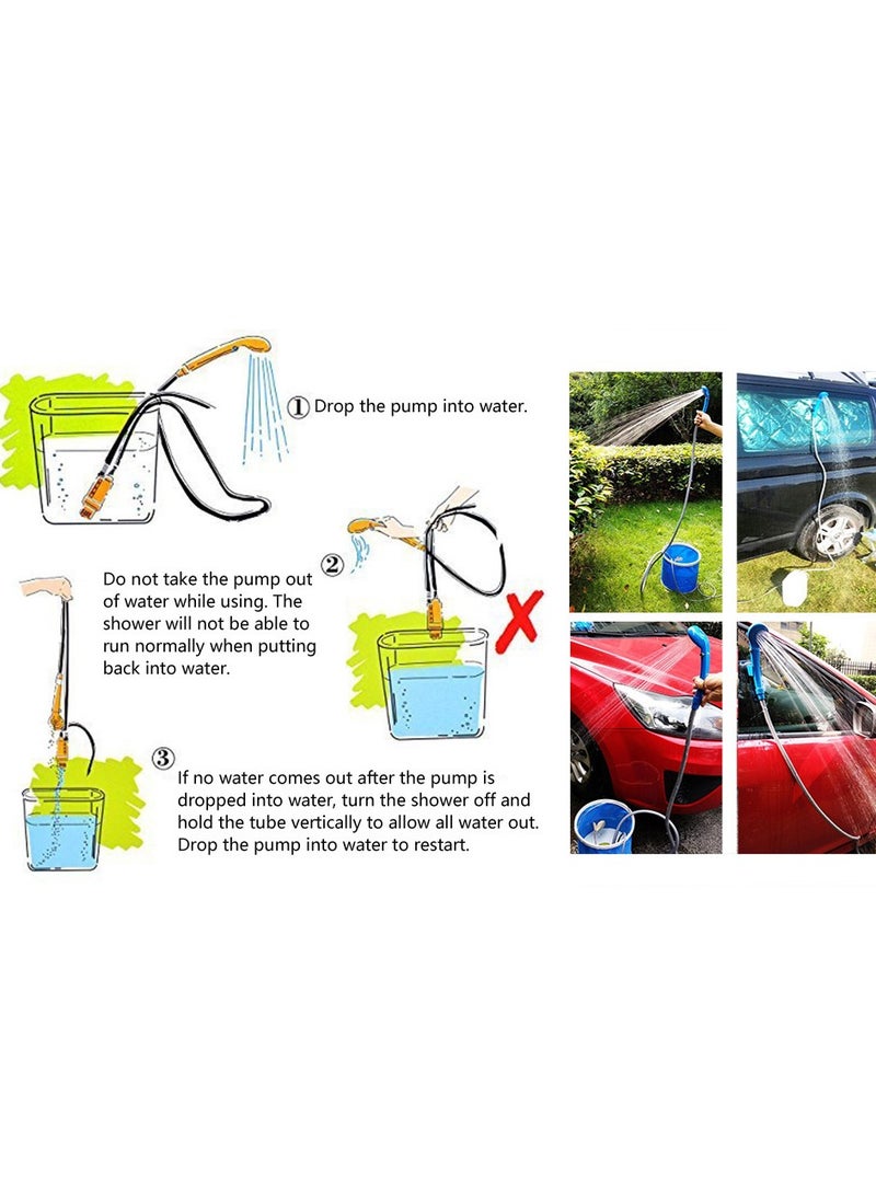 Generic - 12V car cigarette lighter Portable shower electrical pump for Outdoor and Indoor Camping Car for washing /Travel Camping Muslim Shattaf - Image 1