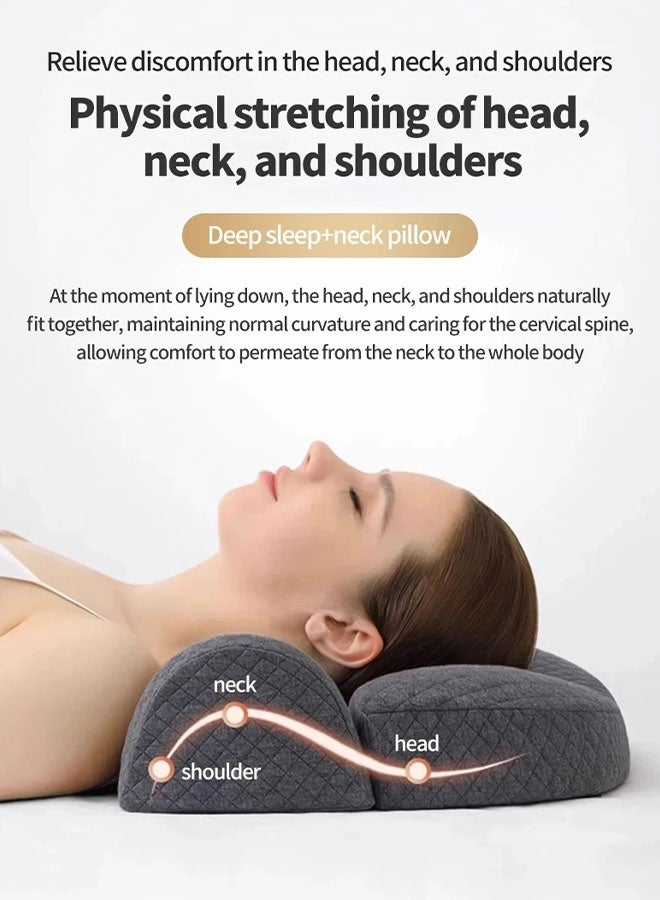 MLADEN Cervical Pillow for Shoulder and Neck Pain Relief, Memory Foam Neck Pillow, Ergonomic Orthopedic Neck Support Pillow, Sleeping Pillow - Image 4