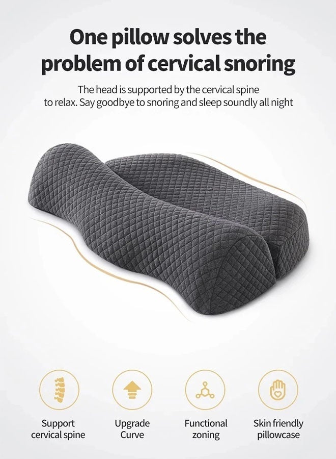 MLADEN Cervical Pillow for Shoulder and Neck Pain Relief, Memory Foam Neck Pillow, Ergonomic Orthopedic Neck Support Pillow, Sleeping Pillow - Image 3