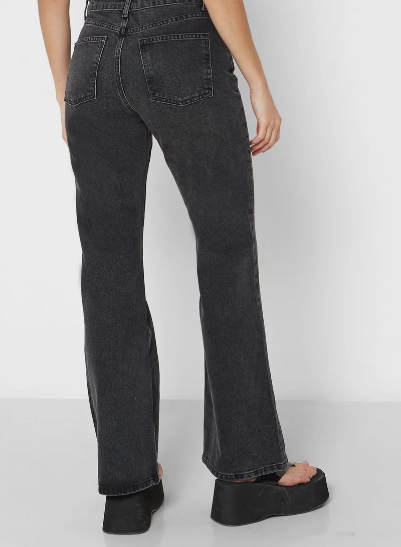 TOPSHOP High Waist Straight Jeans